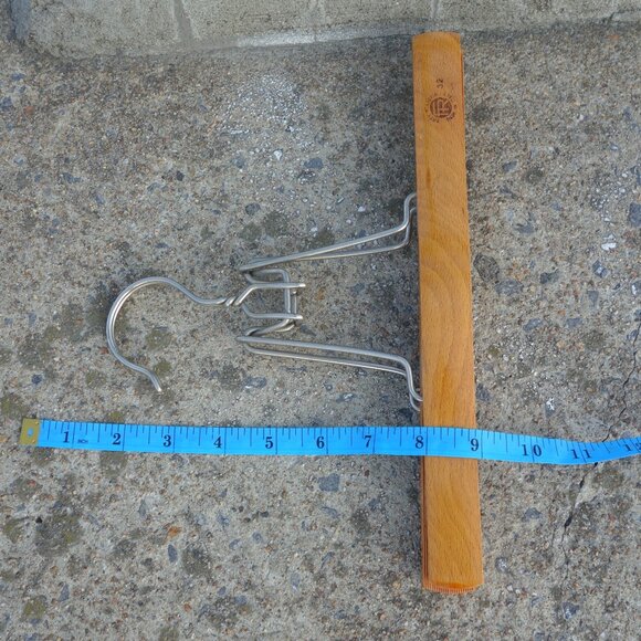 Vintage Fratelli Reguitti Brev No. 432106 32 Made in Italy Wood Pants Hanger - Picture 10 of 13